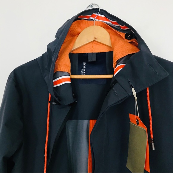 2SHIRTS.AGO Raincoat w Orange Accents - Picture 9 of 16